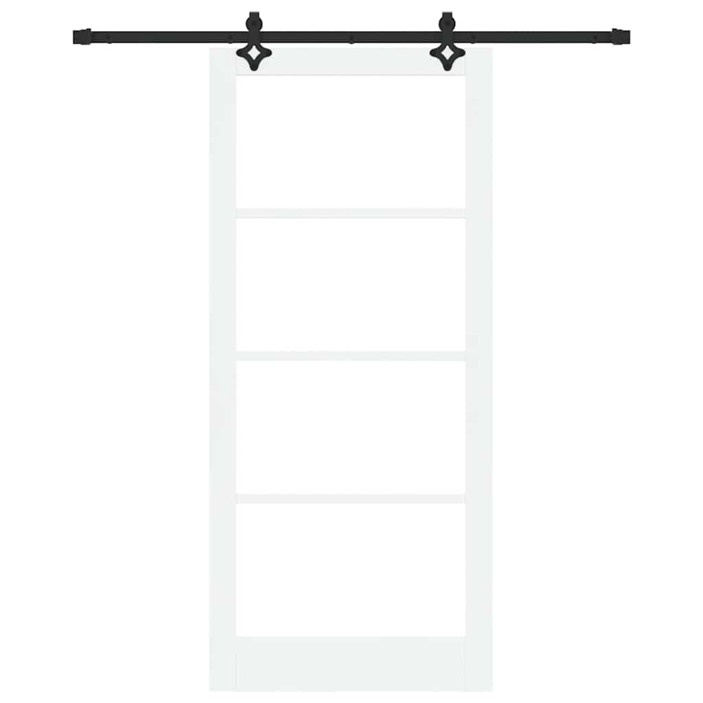 Sliding Door ORKDAL White and Black 93 x 211 cm
