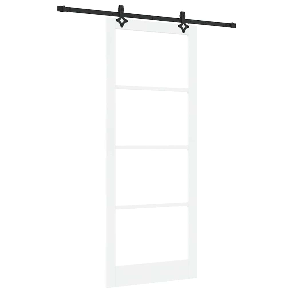 Sliding Door ORKDAL White and Black 93 x 232 cm