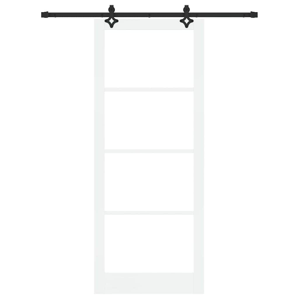 Sliding Door ORKDAL White and Black 93 x 232 cm