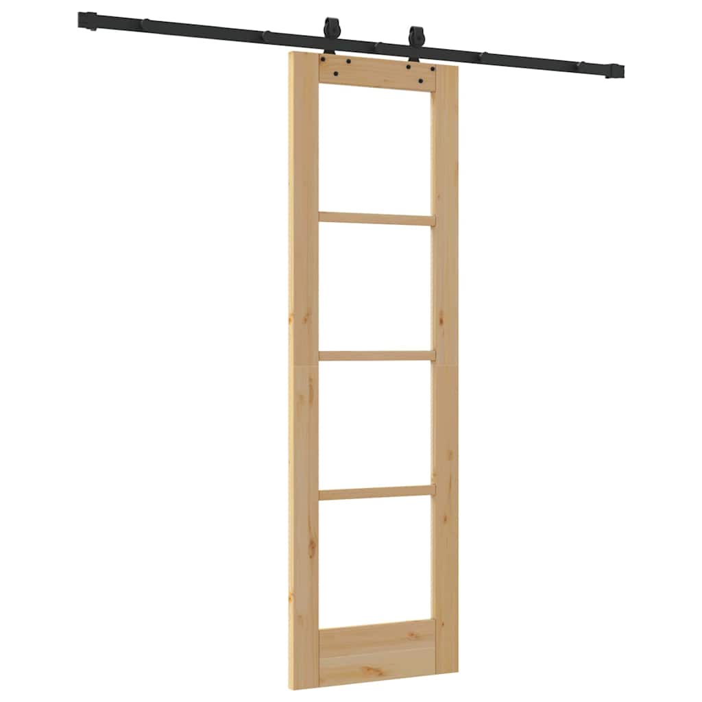 Sliding Door ORKDAL Natural and Black 61 x 198.5 cm
