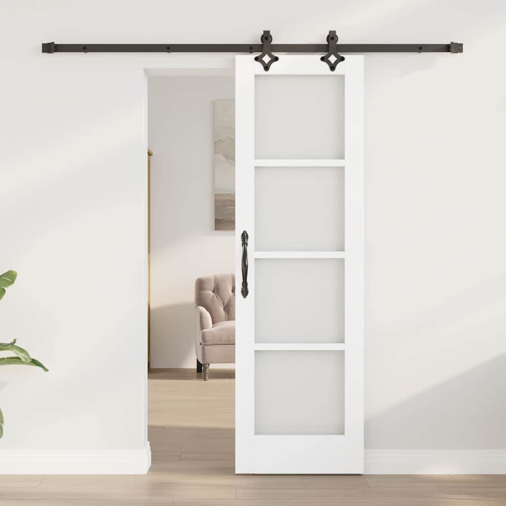 Sliding Door ORKDAL White and Black 61 x 198.5 cm
