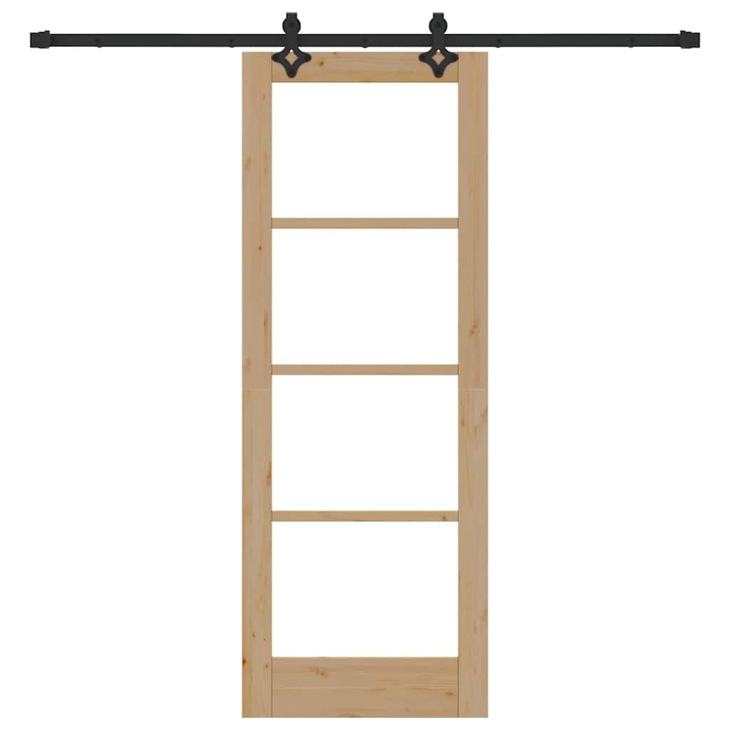 Sliding Door ORKDAL Natural and Black 73.5 x 198.5 cm