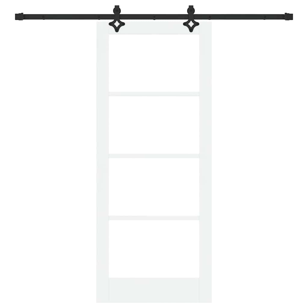 Sliding Door ORKDAL White and Black 83 x 202 cm