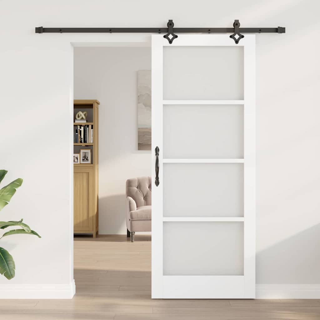 Sliding Door ORKDAL White and Black 83 x 211 cm