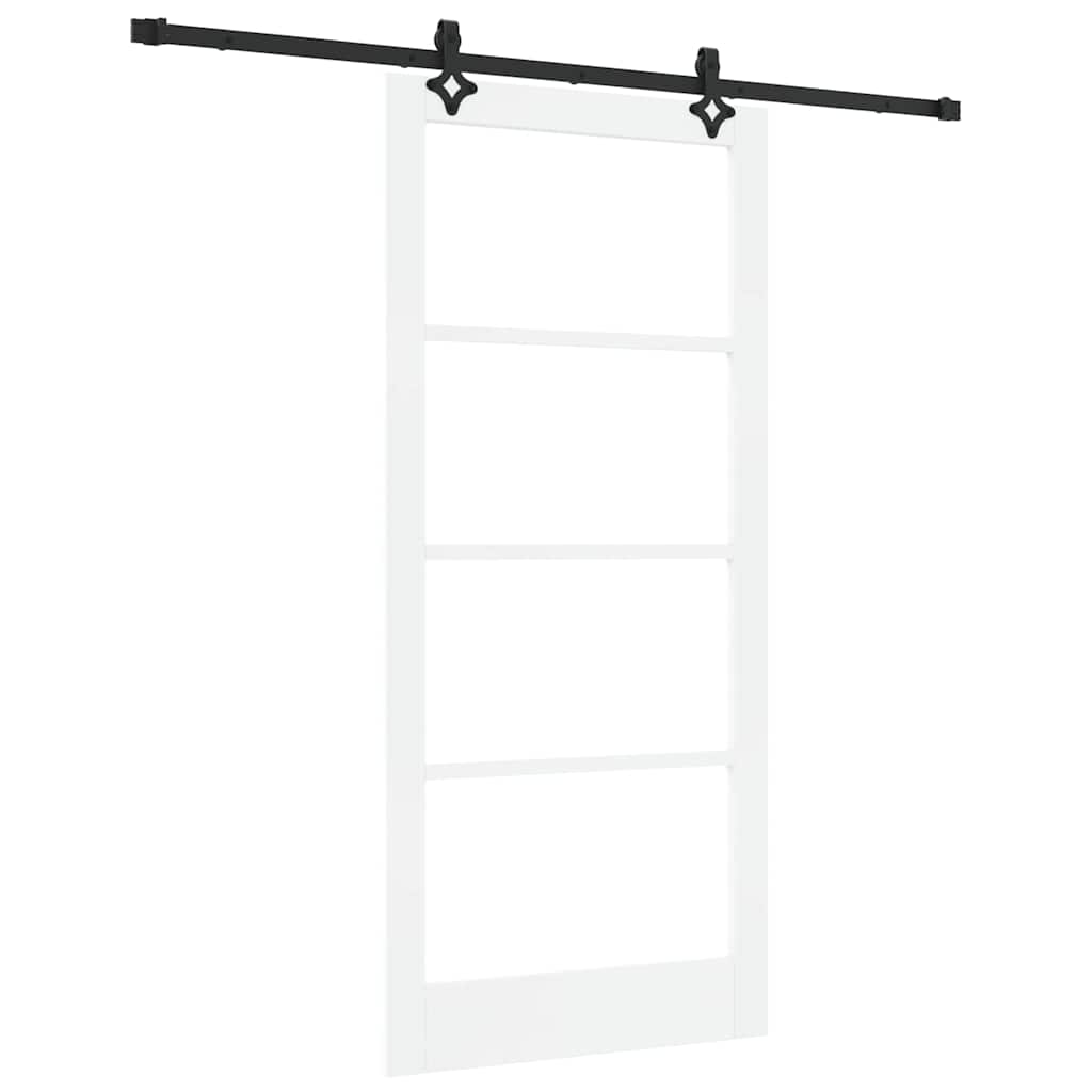 Sliding Door ORKDAL White and Black 93 x 202 cm