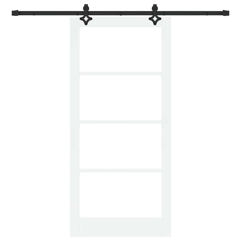Sliding Door ORKDAL White and Black 93 x 202 cm