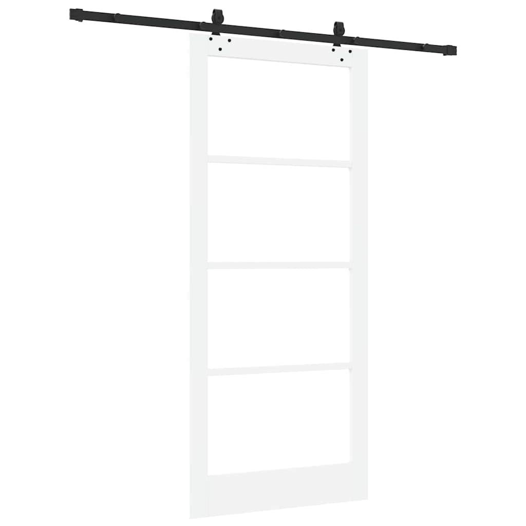 Sliding Door ORKDAL White and Black 93 x 211 cm