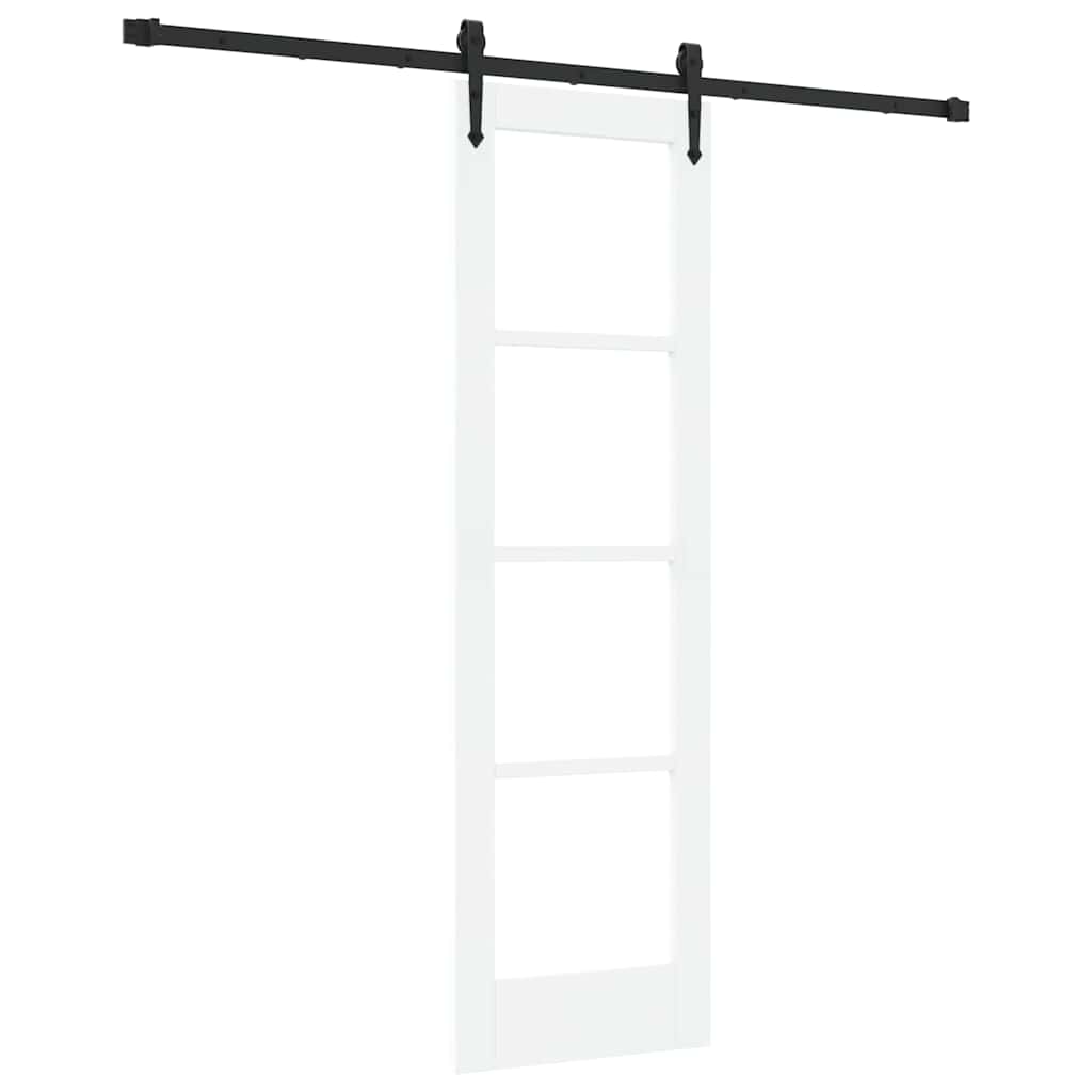 Sliding Door White and Black 61 x 198.5 cm