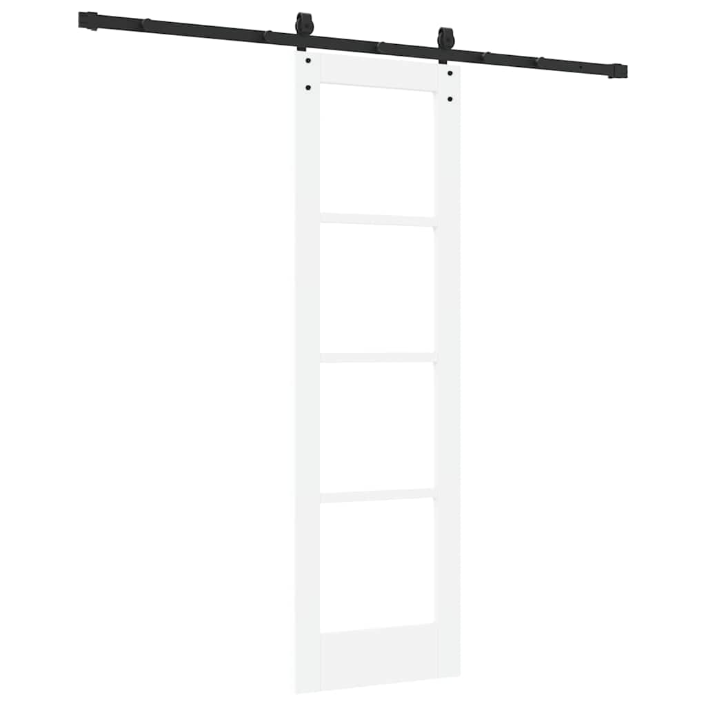 Sliding Door White and Black 61 x 198.5 cm