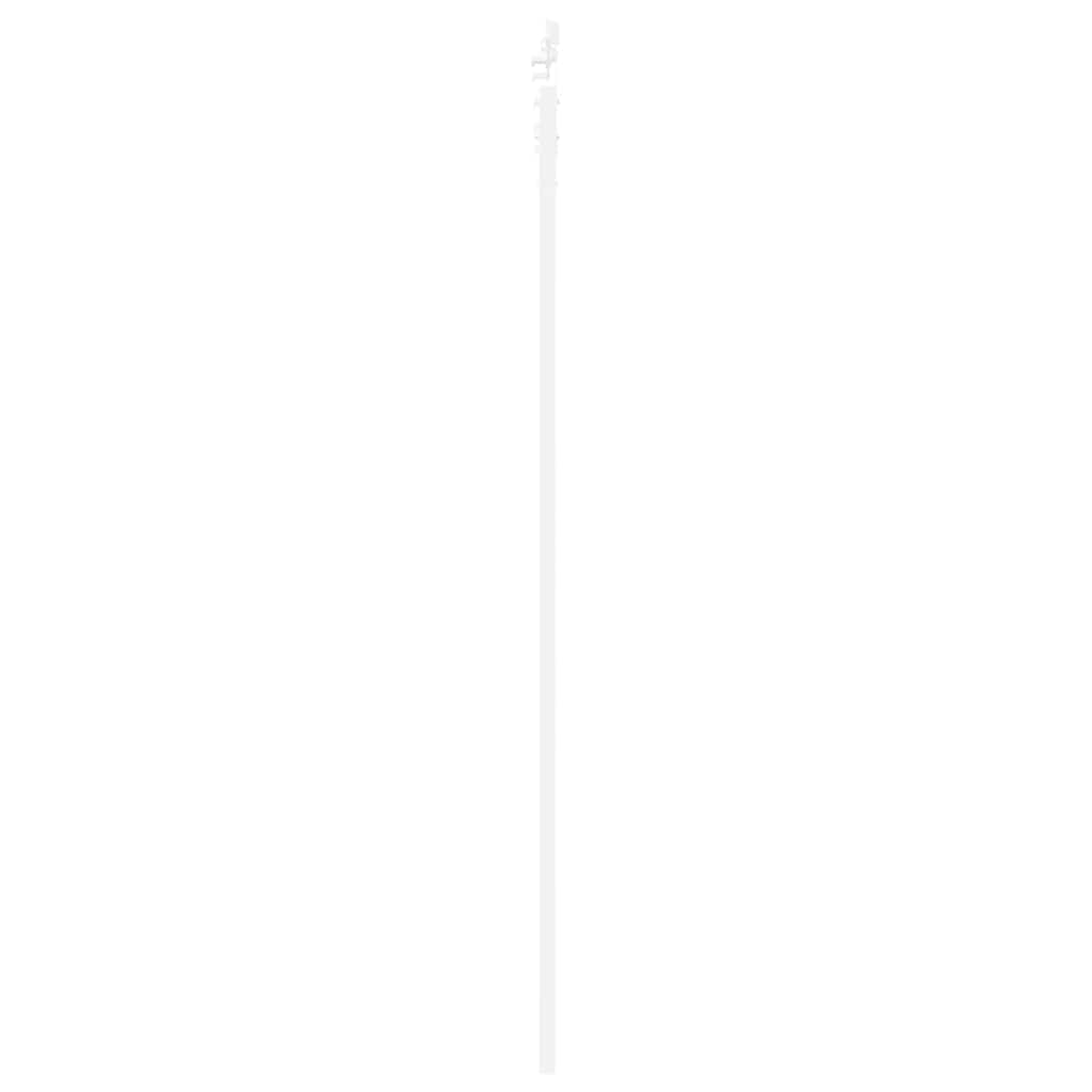 Sliding Door White 93 x 232 cm Solid Pine Wood and Glass