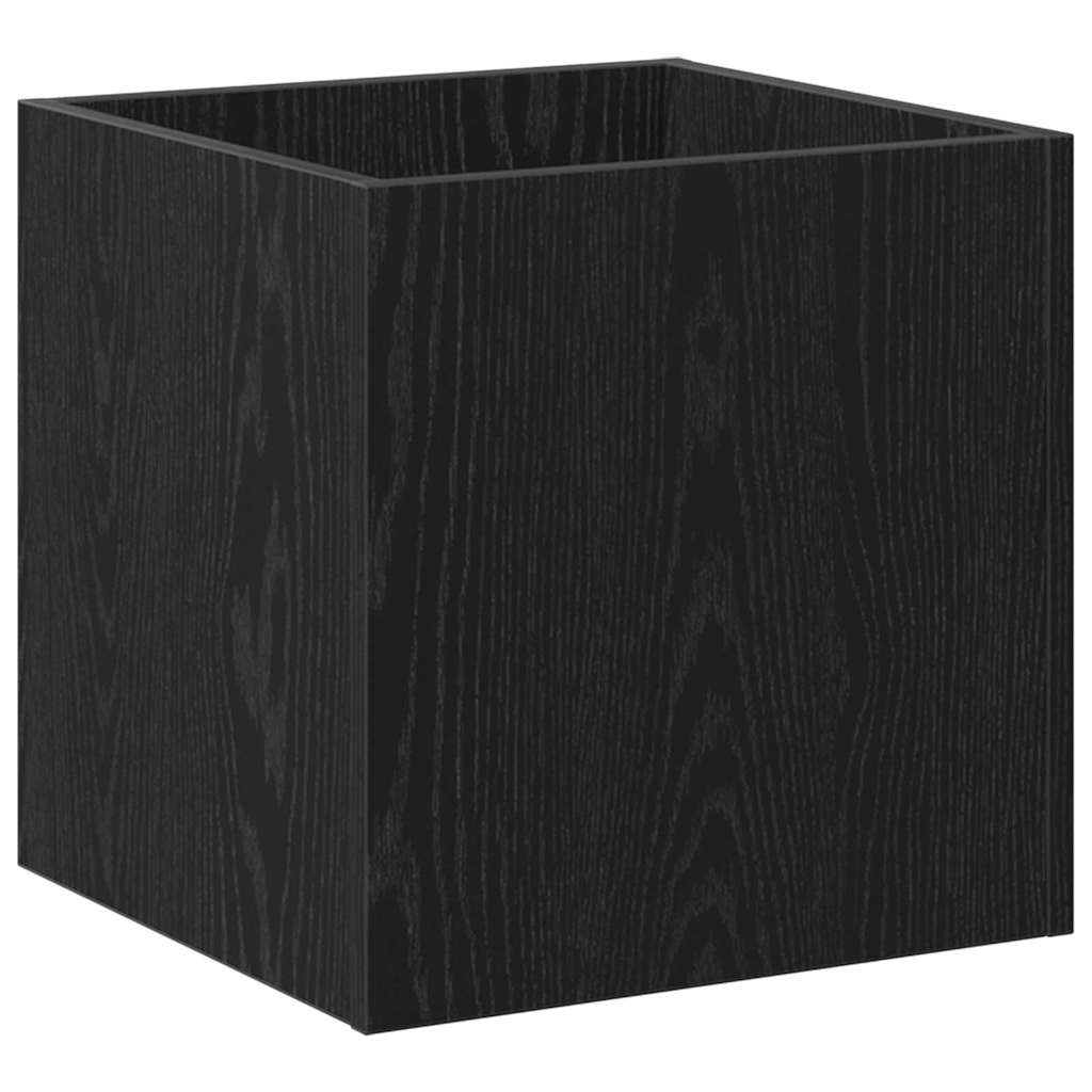 vidaXL Hallway Furniture Set 5 pcs Black oak,Silver 80 x 30.5 x 40 cm