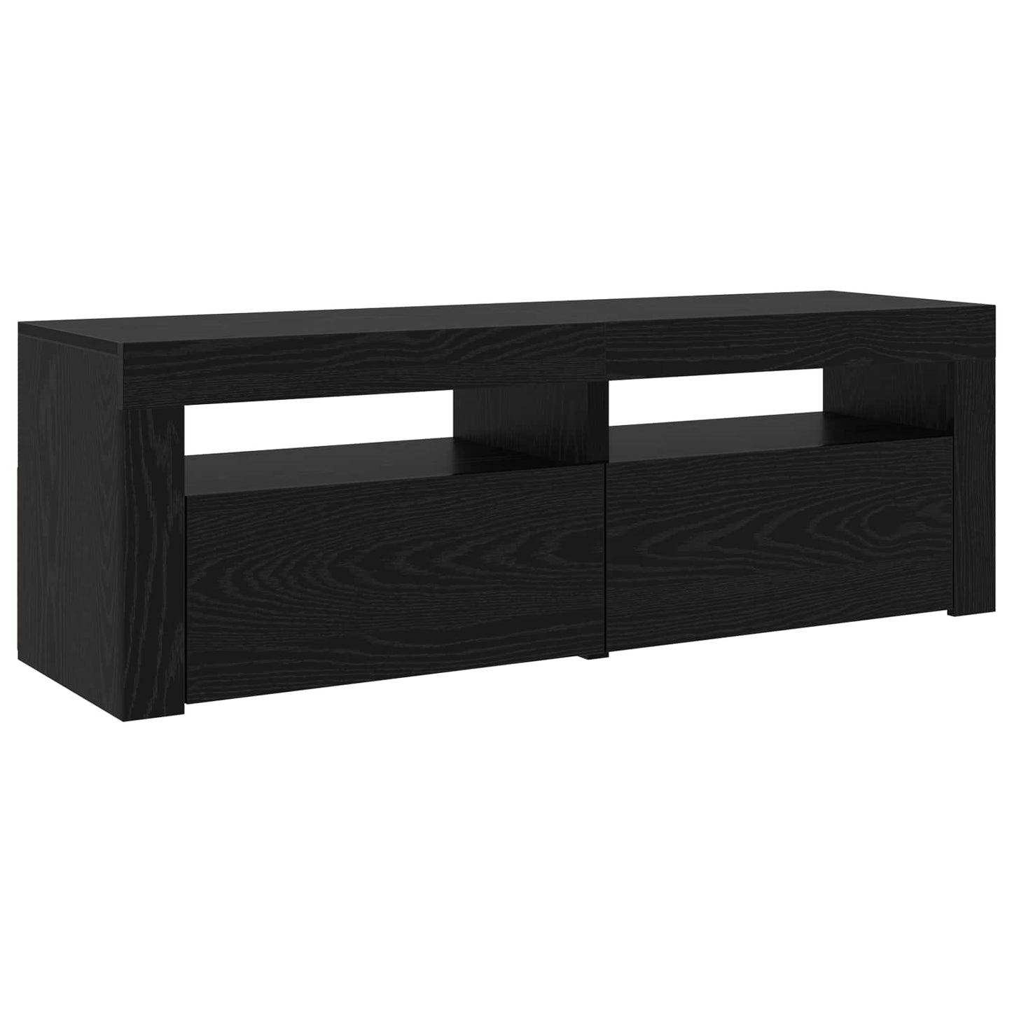 TV Cabinet 2 pcs Black Oak 240 x 35 x 40 cm Engineered Wood
