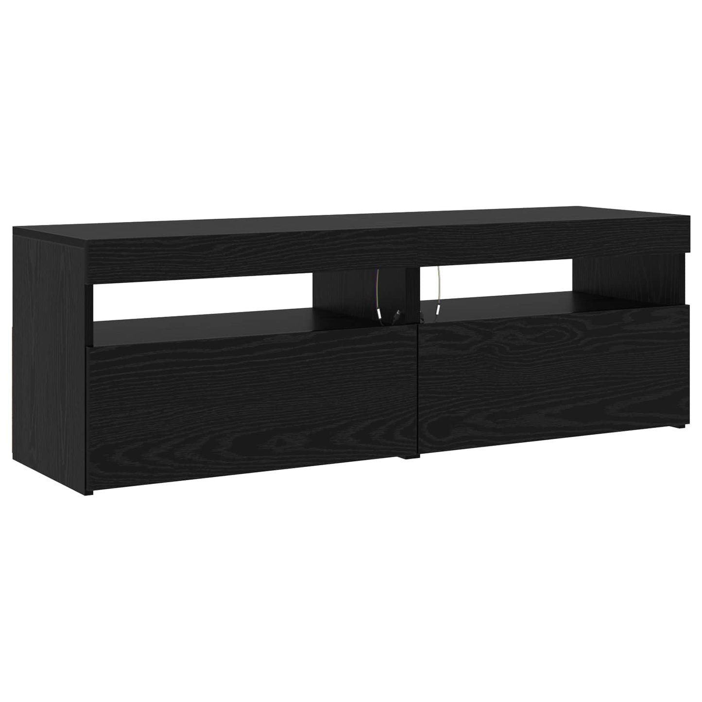 TV Cabinet 3 pcs Black Oak 260 x 37 x 40 cm Engineered Wood