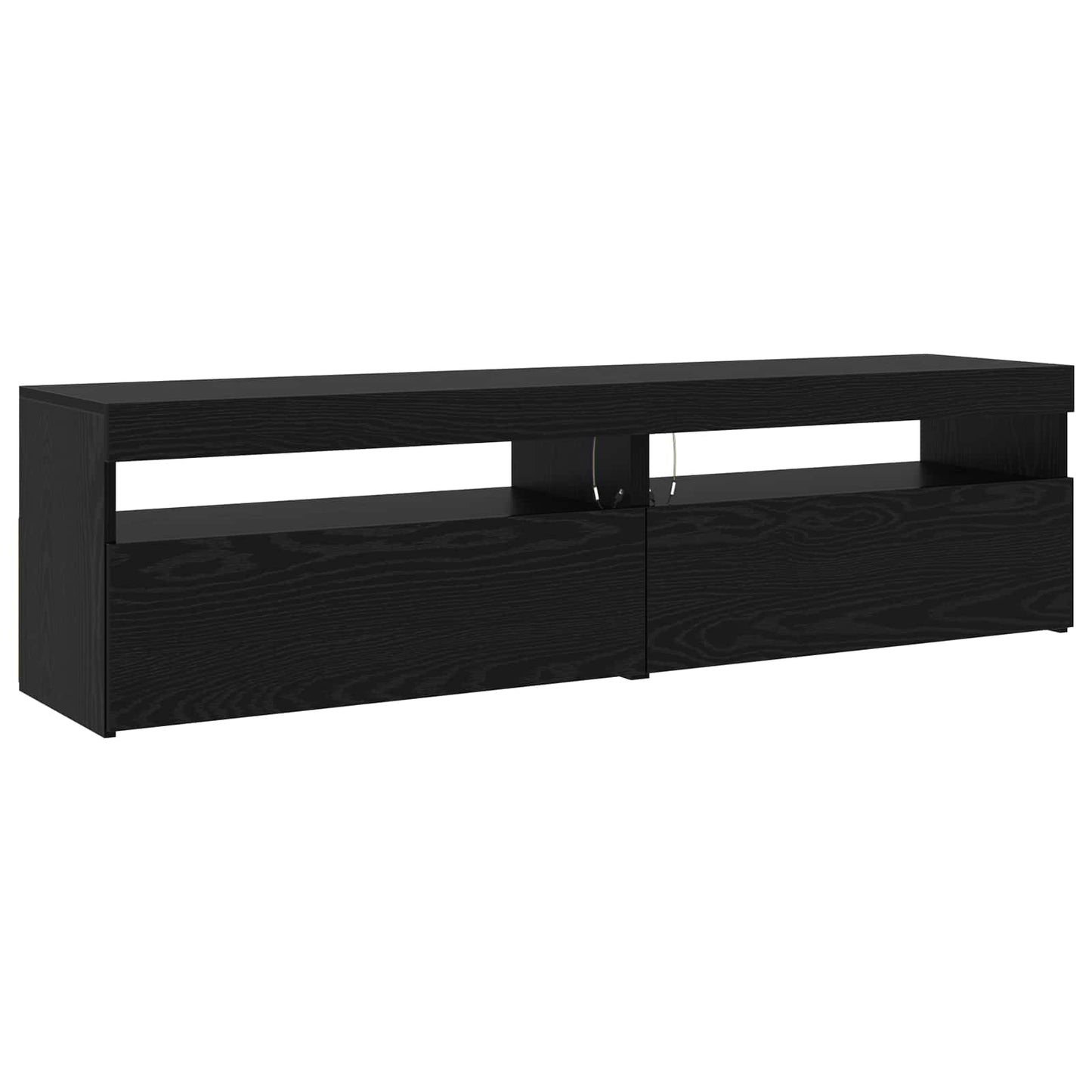 TV Cabinet 3 pcs Black Oak 290 x 36.5 x 40 cm Engineered Wood