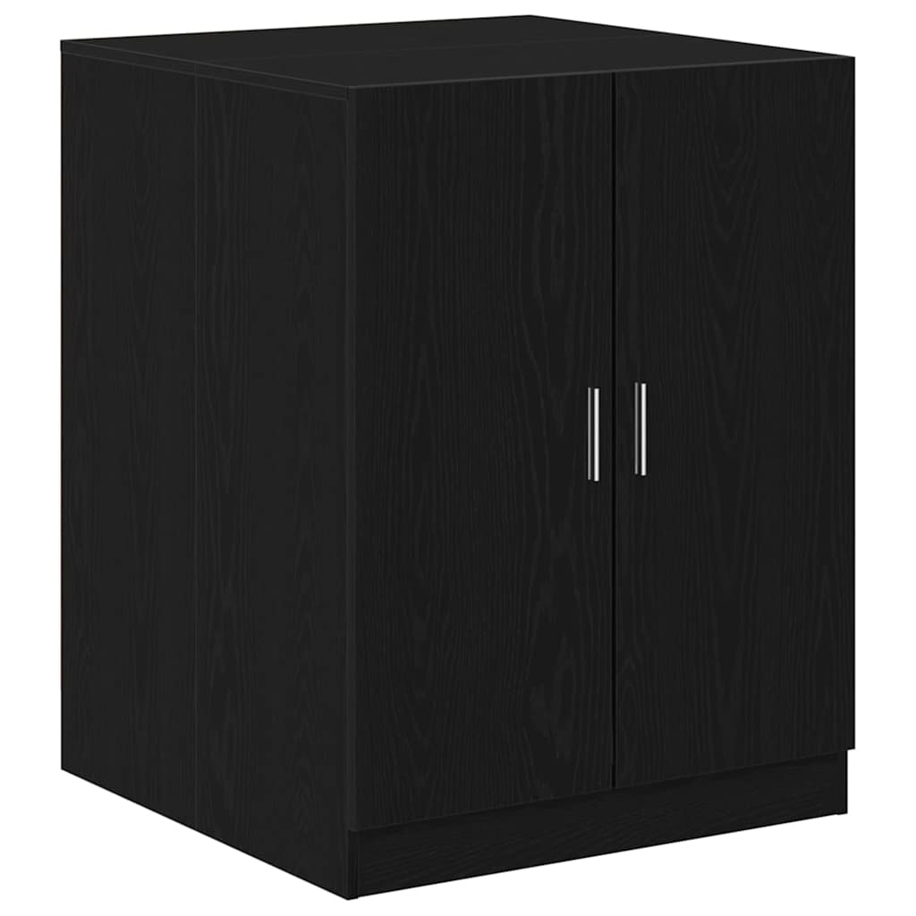Washing Machine Cabinet 2 pcs Black Oak 70.5 x 71.5 x 181.5 cm