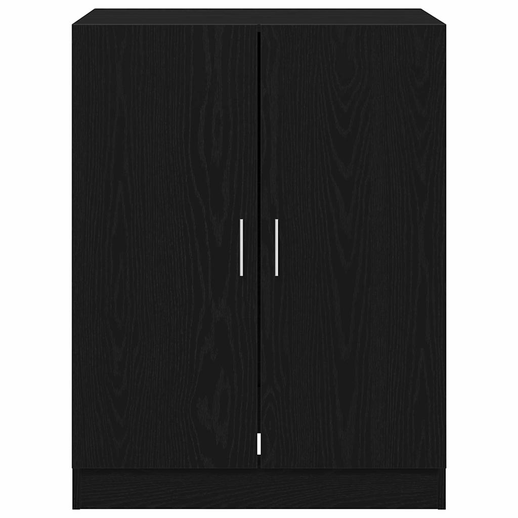 Washing Machine Cabinet 2 pcs Black Oak 70.5 x 71.5 x 181.5 cm