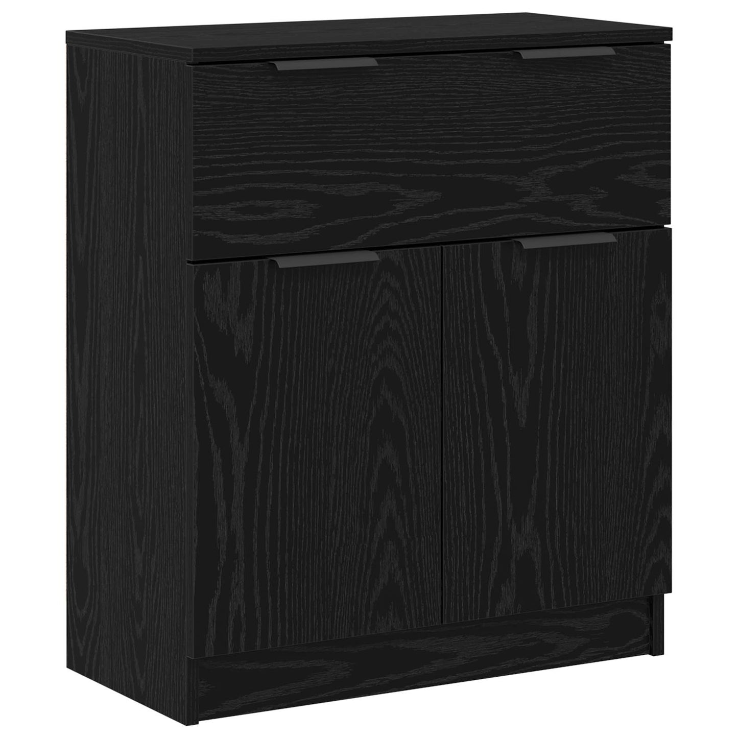 Sideboard 3 pcs Black Oak 181 x 30 x 70 cm Engineered Wood