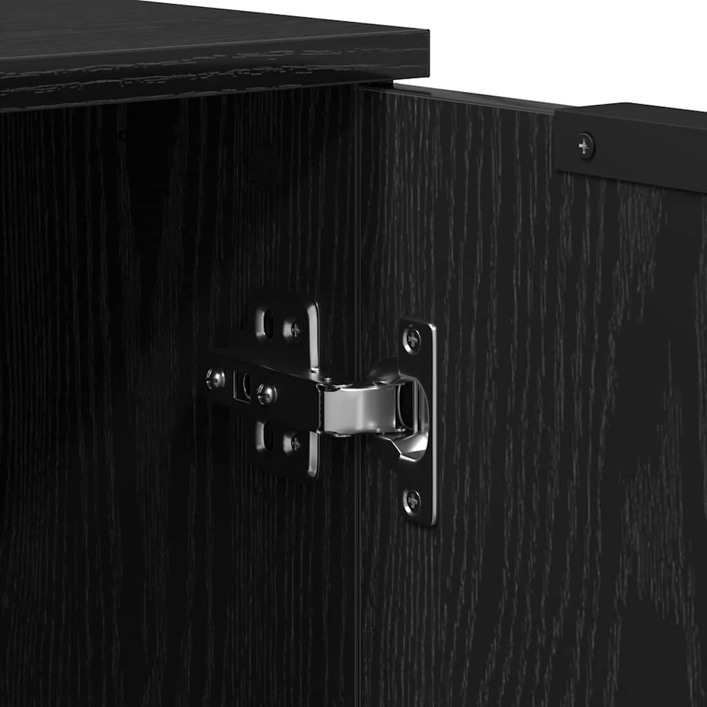 Sideboard 2 pcs Black 70 x 41 x 75 cm Engineered Wood