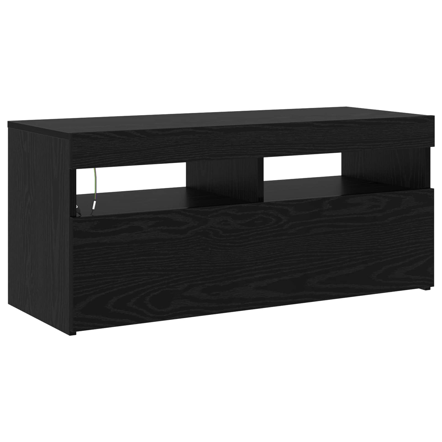TV Cabinet 2 pcs Black Oak 230 x 36.5 x 40 cm Engineered Wood