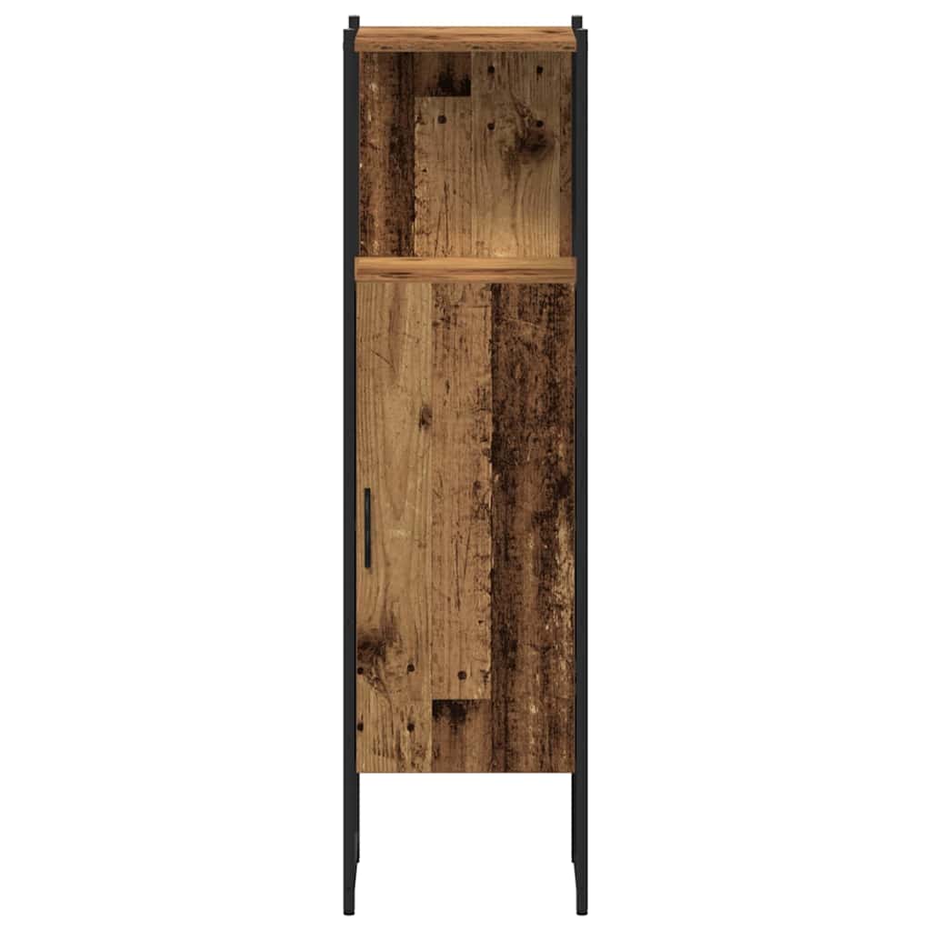 Bathroom Furniture Set with Shelf 3 pcs Brown Engineered wood