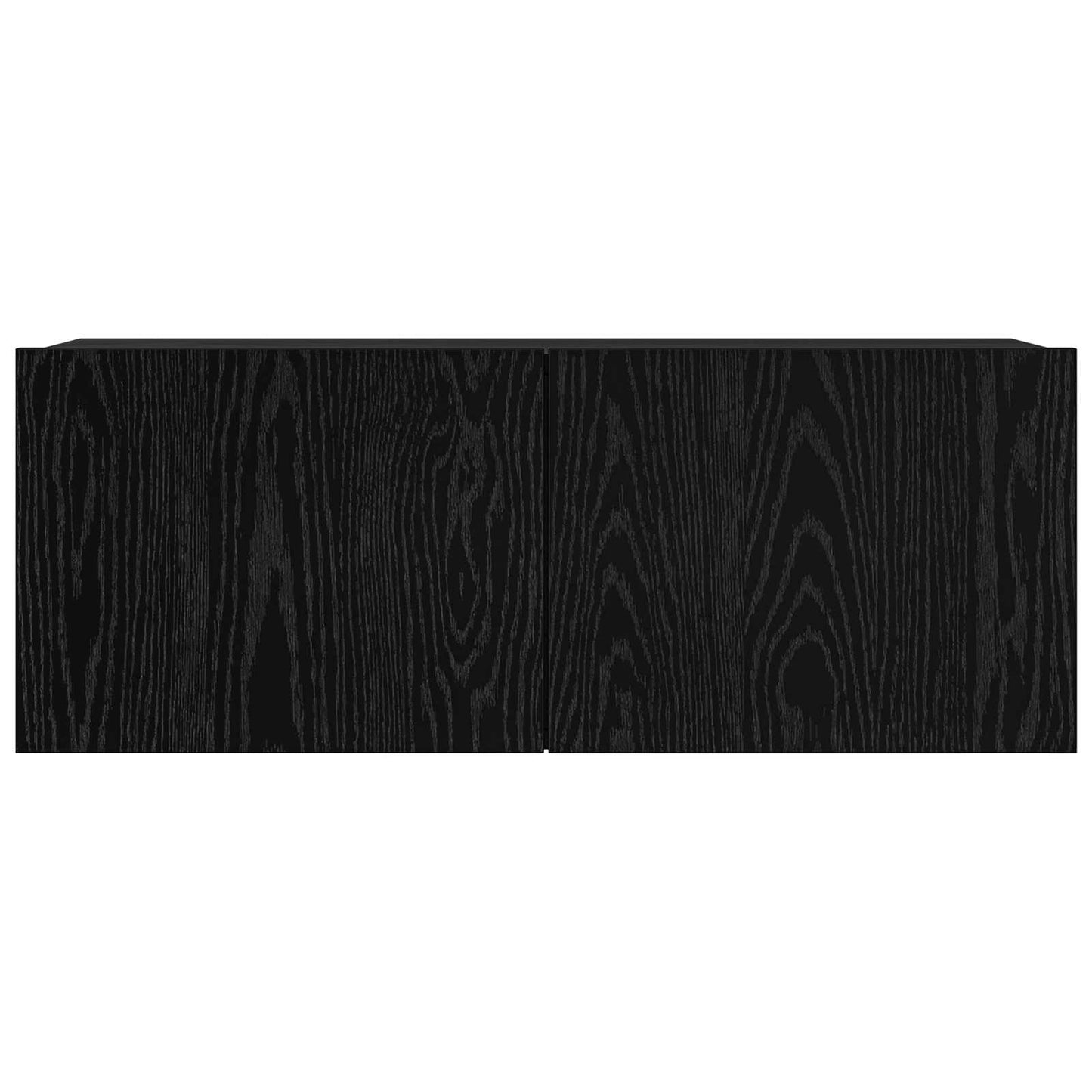 TV Cabinet Set 6 pcs Black Oak Engineered Wood