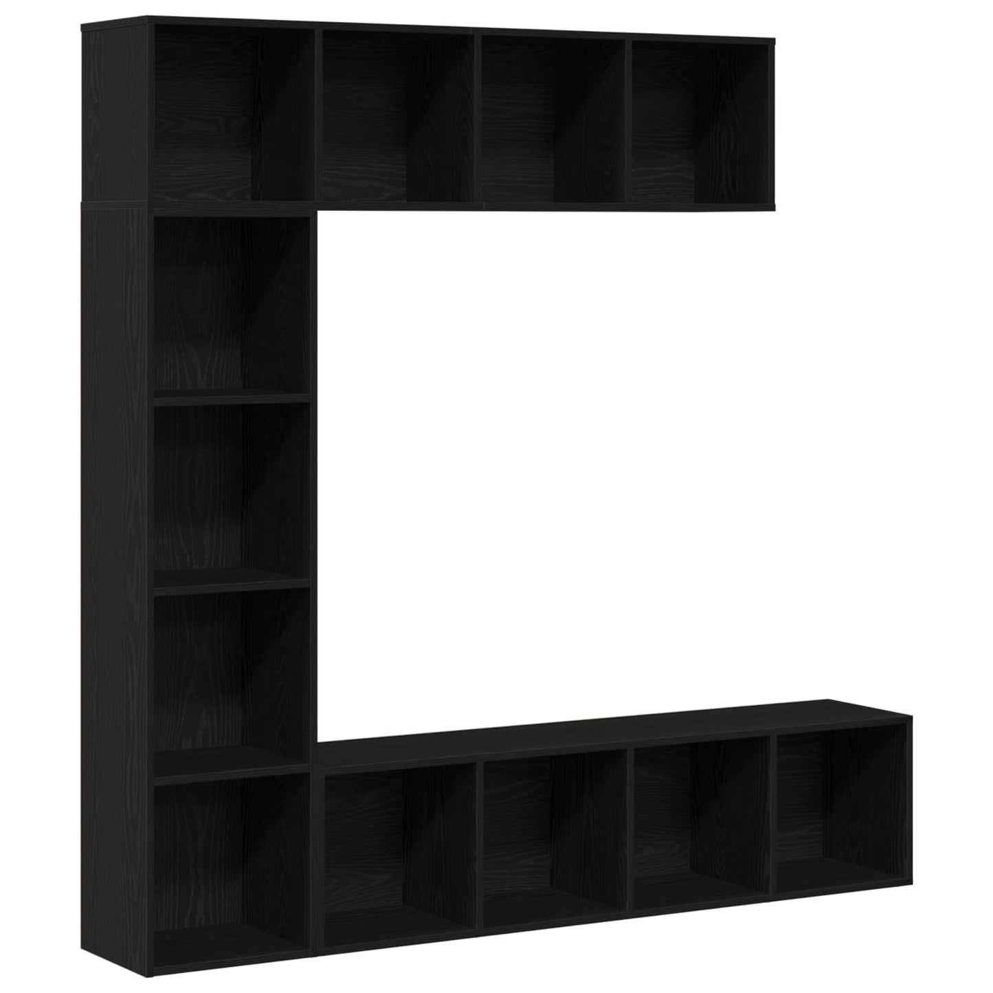 Bookshelf 12-Tier 3 pcs 36 x 30 x 143 cm Engineered Wood