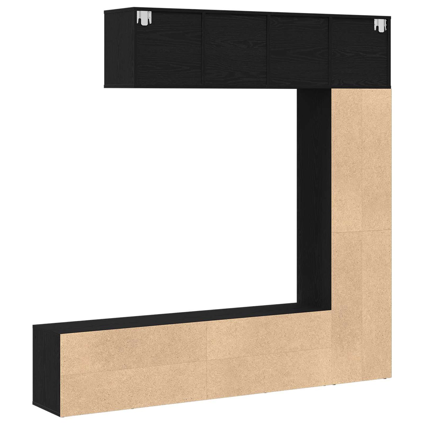 Bookshelf 12-Tier 3 pcs 36 x 30 x 143 cm Engineered Wood