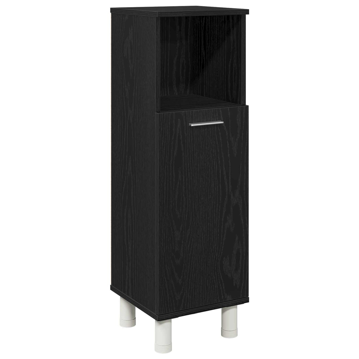 Bathroom Furniture Set 3 pcs Black Engineered Wood