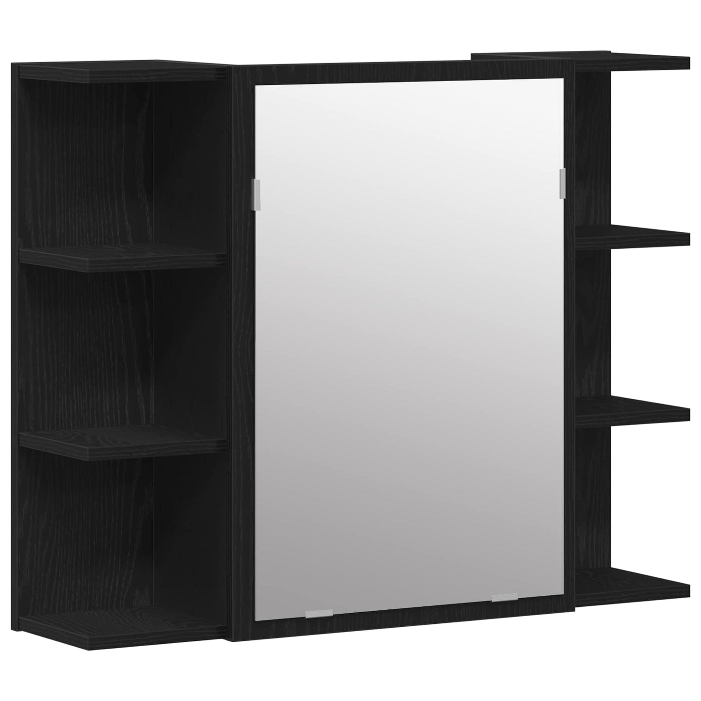 Bathroom Furniture Set 3 pcs Black Engineered Wood