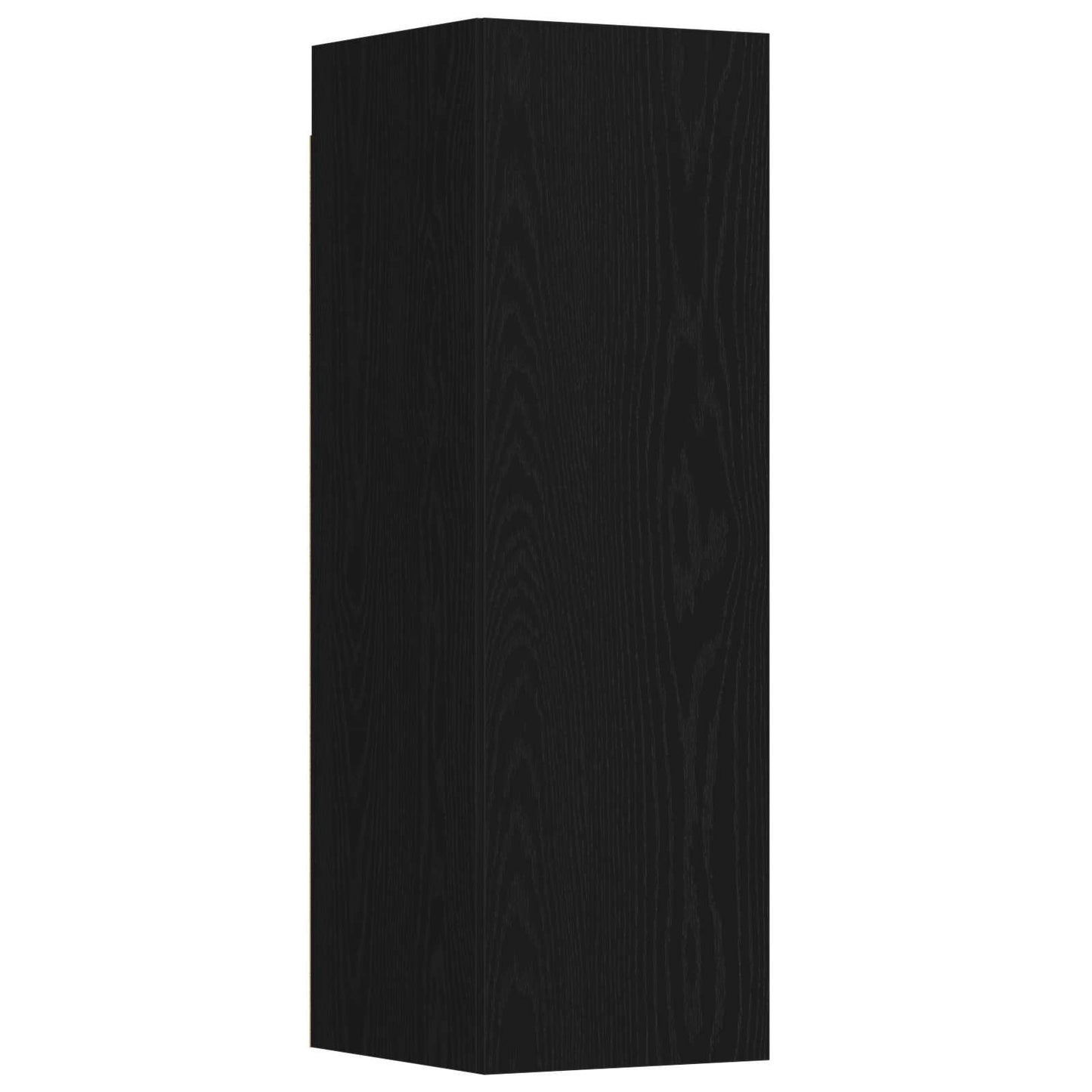 TV Cabinet Set 3 pcs Black Oak Engineered Wood