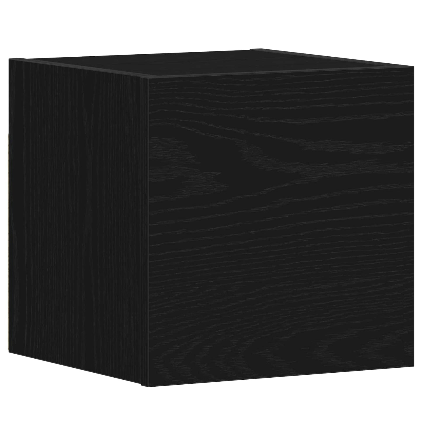 TV Cabinet Set Wall-mounted 3 pcs Black Oak 130.5 x 30 x 140 cm