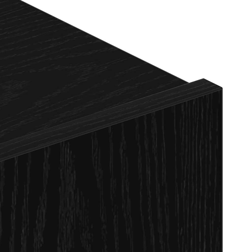 TV Cabinet Set 3 pcs Black Oak 80 x 30 x 30 cm Engineered Wood