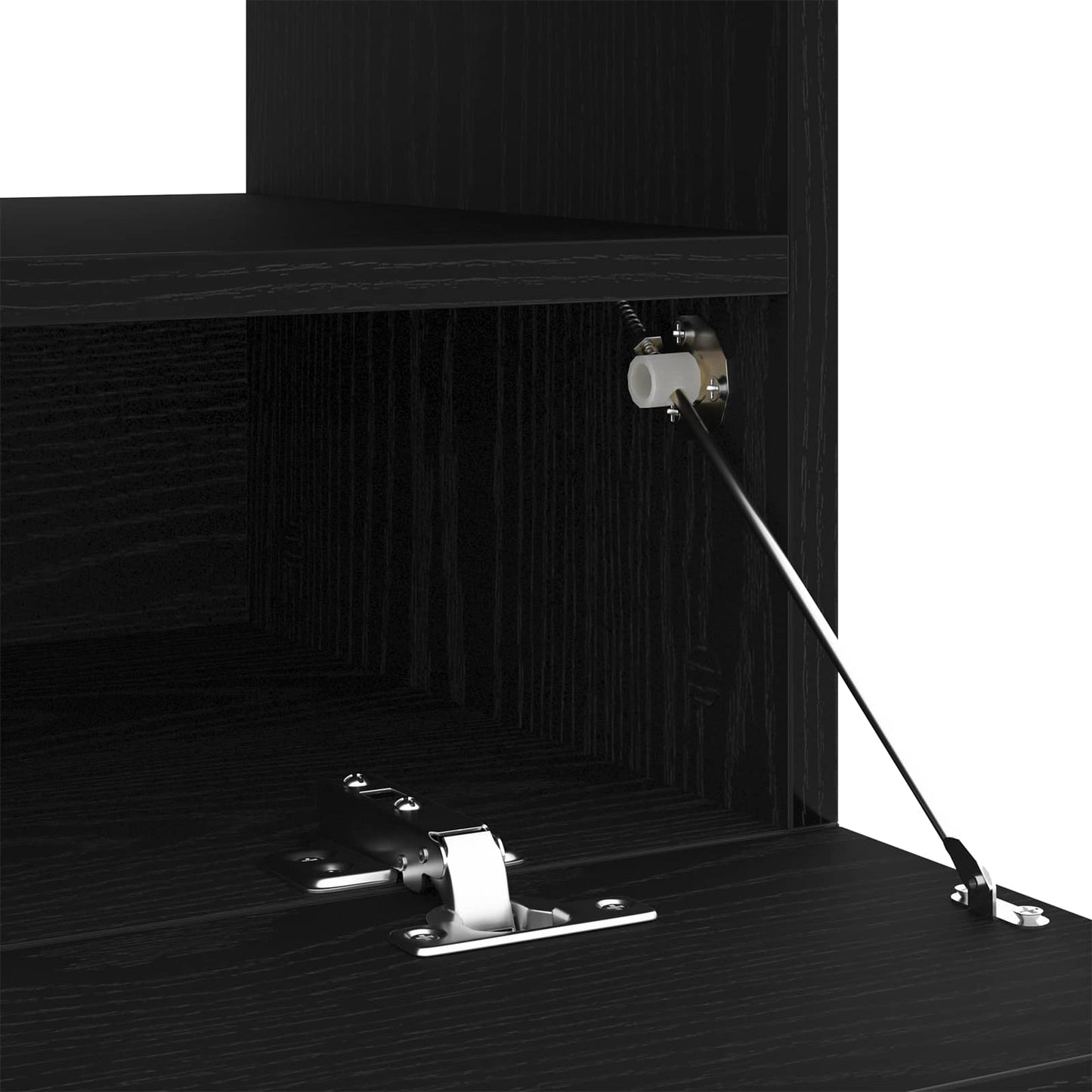 TV Cabinet Set 2 pcs Black 200 x 35 x 40 cm Engineered Wood