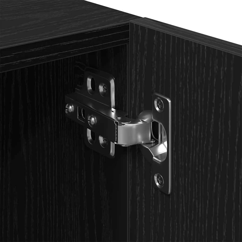 TV Cabinet Black Oak 100 x 35 x 40 cm Engineered Wood
