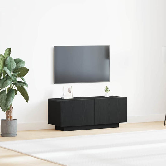 TV Cabinet 100 x 35 x 40 cm Black Oak Engineered Wood