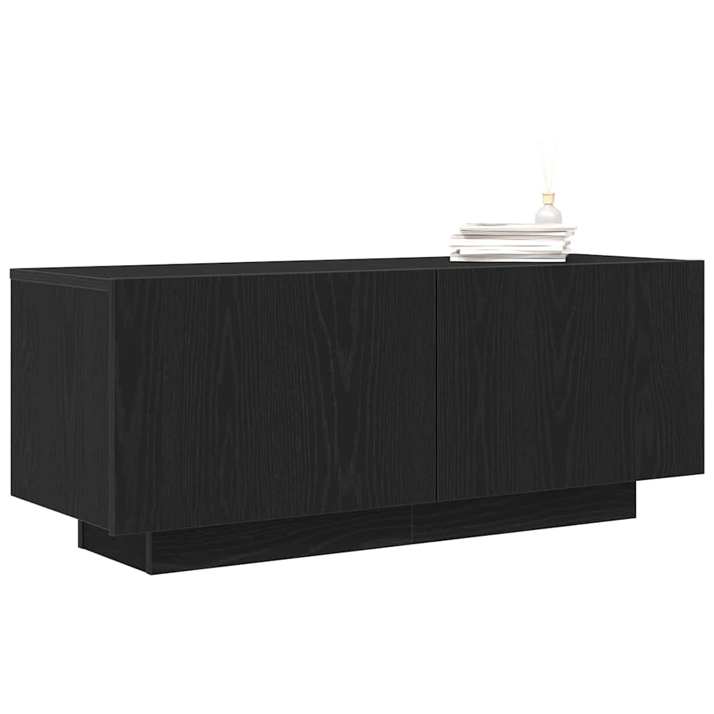TV Cabinet 100 x 35 x 40 cm Black Oak Engineered Wood