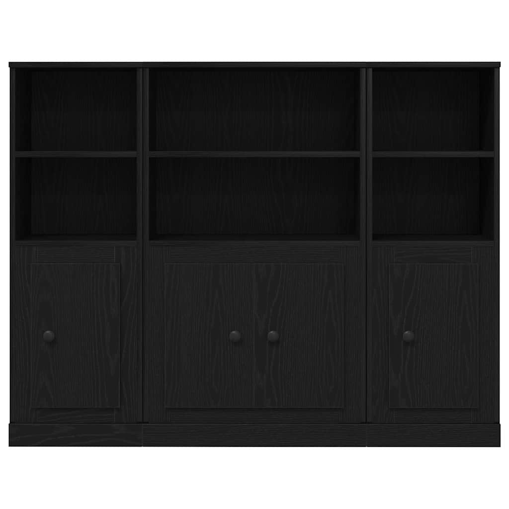 Highboard Black Oak 132 x 35.5 x 103.5 cm Engineered Wood