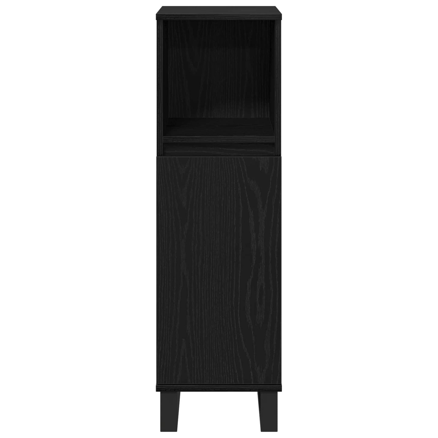 Bathroom Furniture Set 3 pcs Black Oak