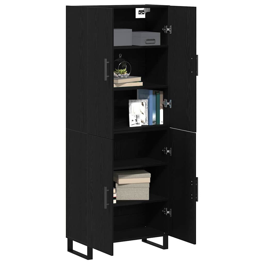 Highboard 2 pcs Black oak 69.5 x 34 x 180 cm