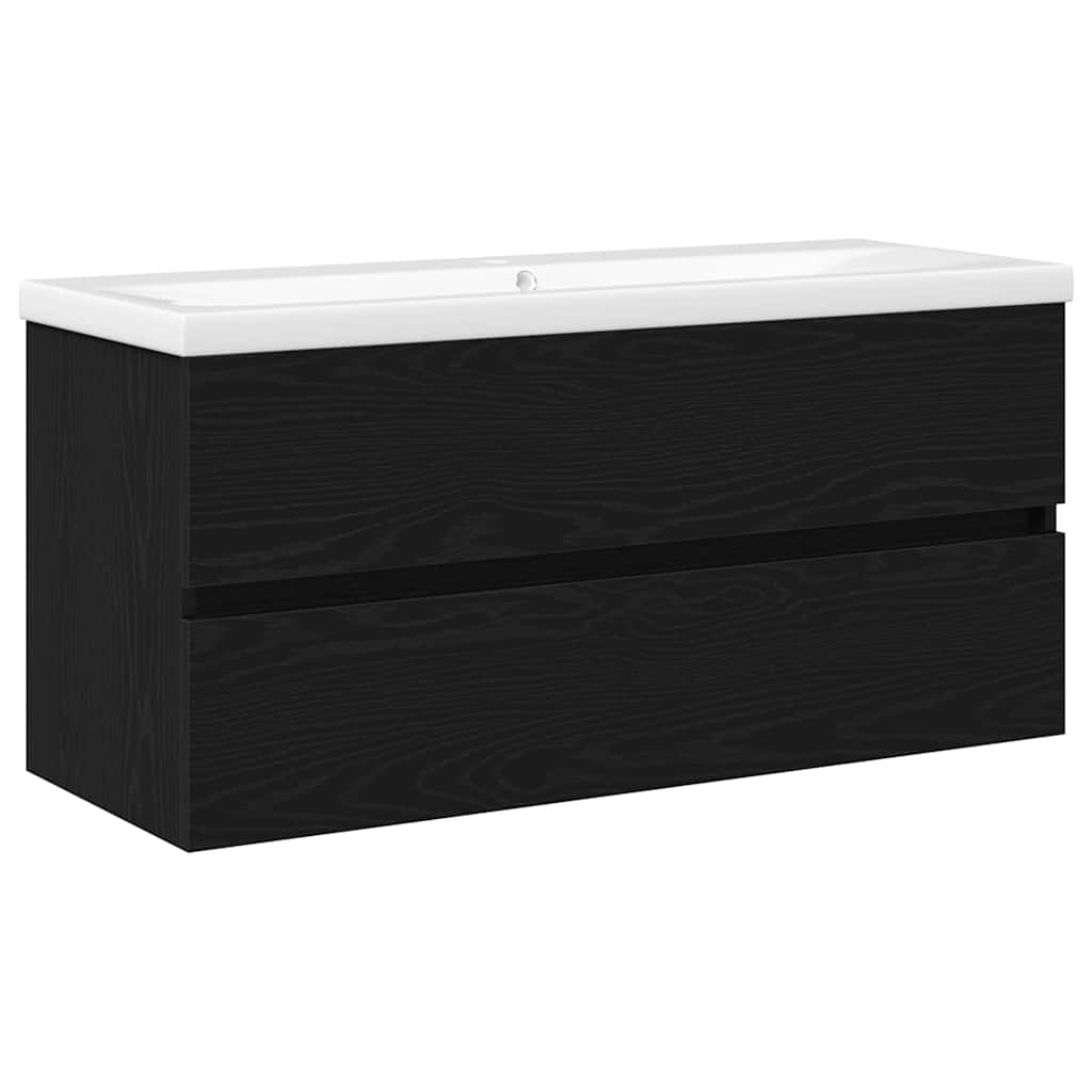Bathroom Sink Cabinet Black Oak 100 x 39 x 62 cm