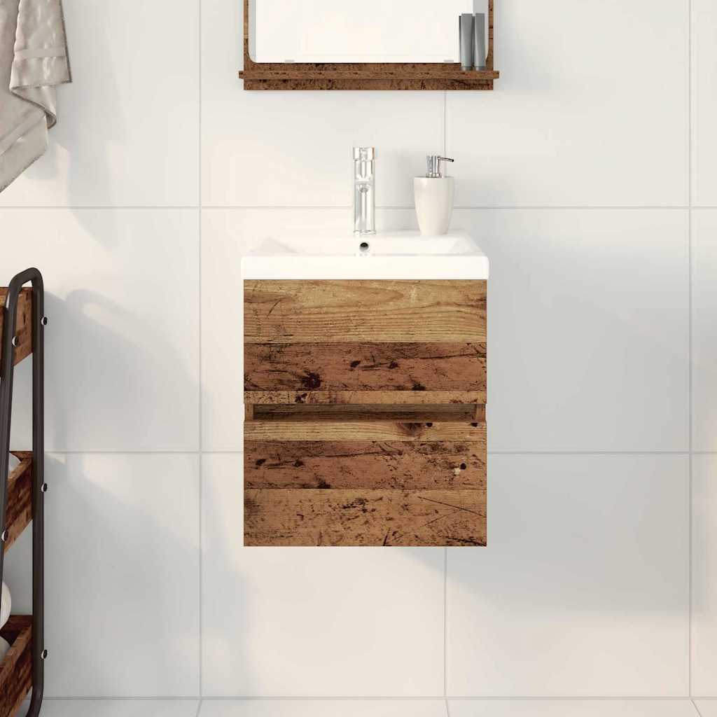 Bathroom Sink Cabinet Black Oak 41 x 39 x 62 cm Engineered Wood