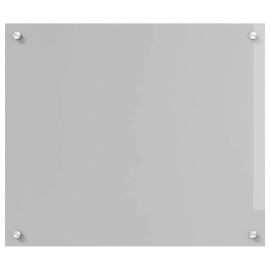 Kitchen Backsplash Light Grey 70 x 60 cm Tempered Glass