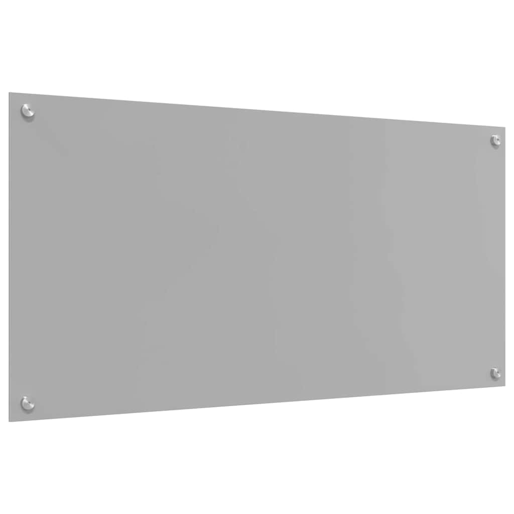 Kitchen Backsplash Light Grey 100 x 50 cm Tempered Glass