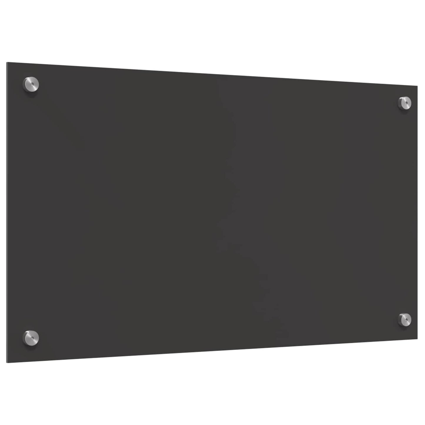 Kitchen Backsplash Dark Grey 70 x 40 cm Tempered Glass