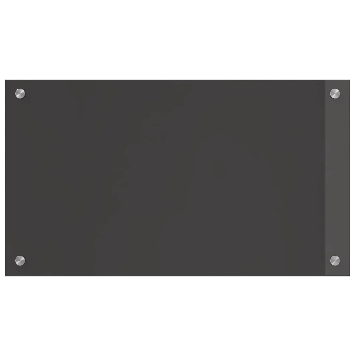 Kitchen Backsplash Dark Grey 70 x 40 cm Tempered Glass