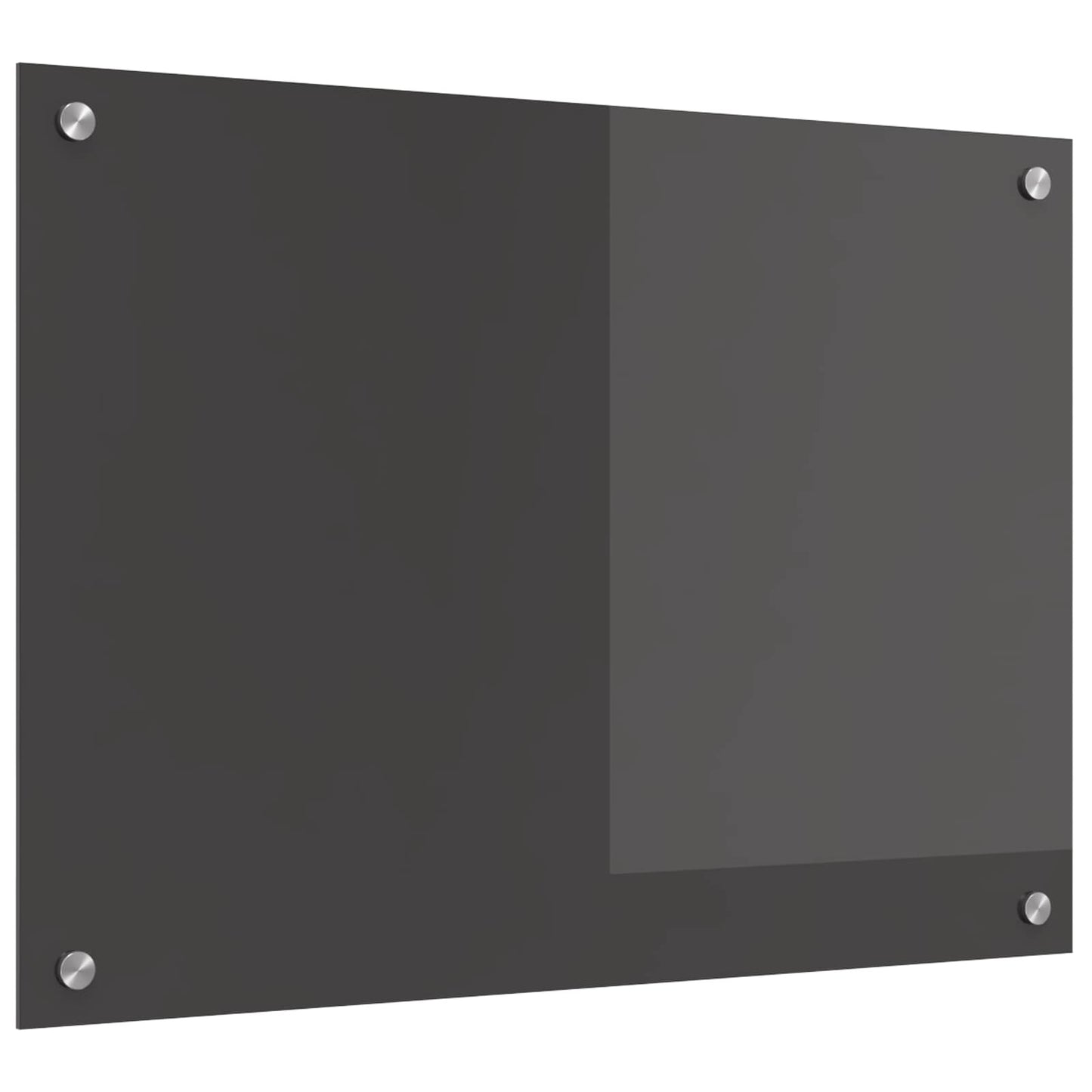 Kitchen Backsplash Dark Grey 70 x 50 cm Tempered Glass