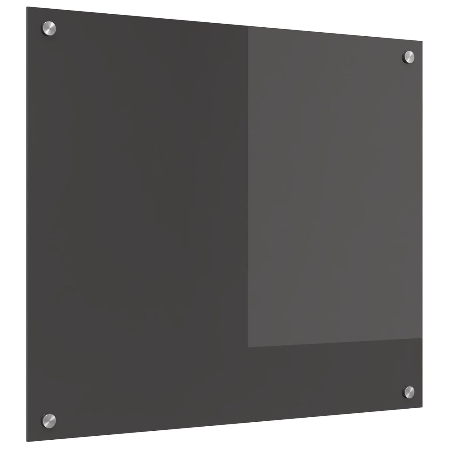 Kitchen Backsplash Dark Grey 70 x 60 cm Tempered Glass