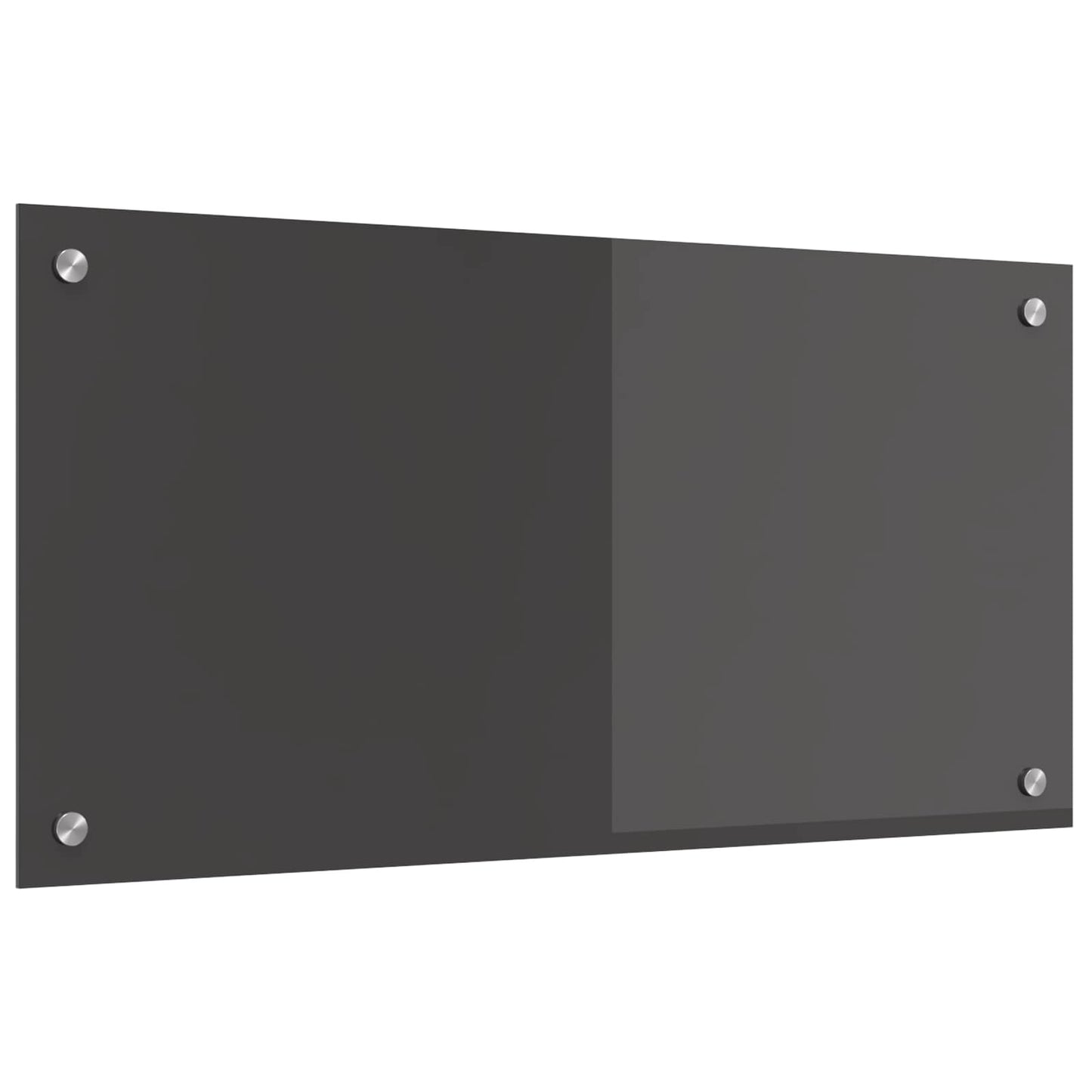 Kitchen Backsplash Dark Grey 80 x 40 cm Tempered Glass