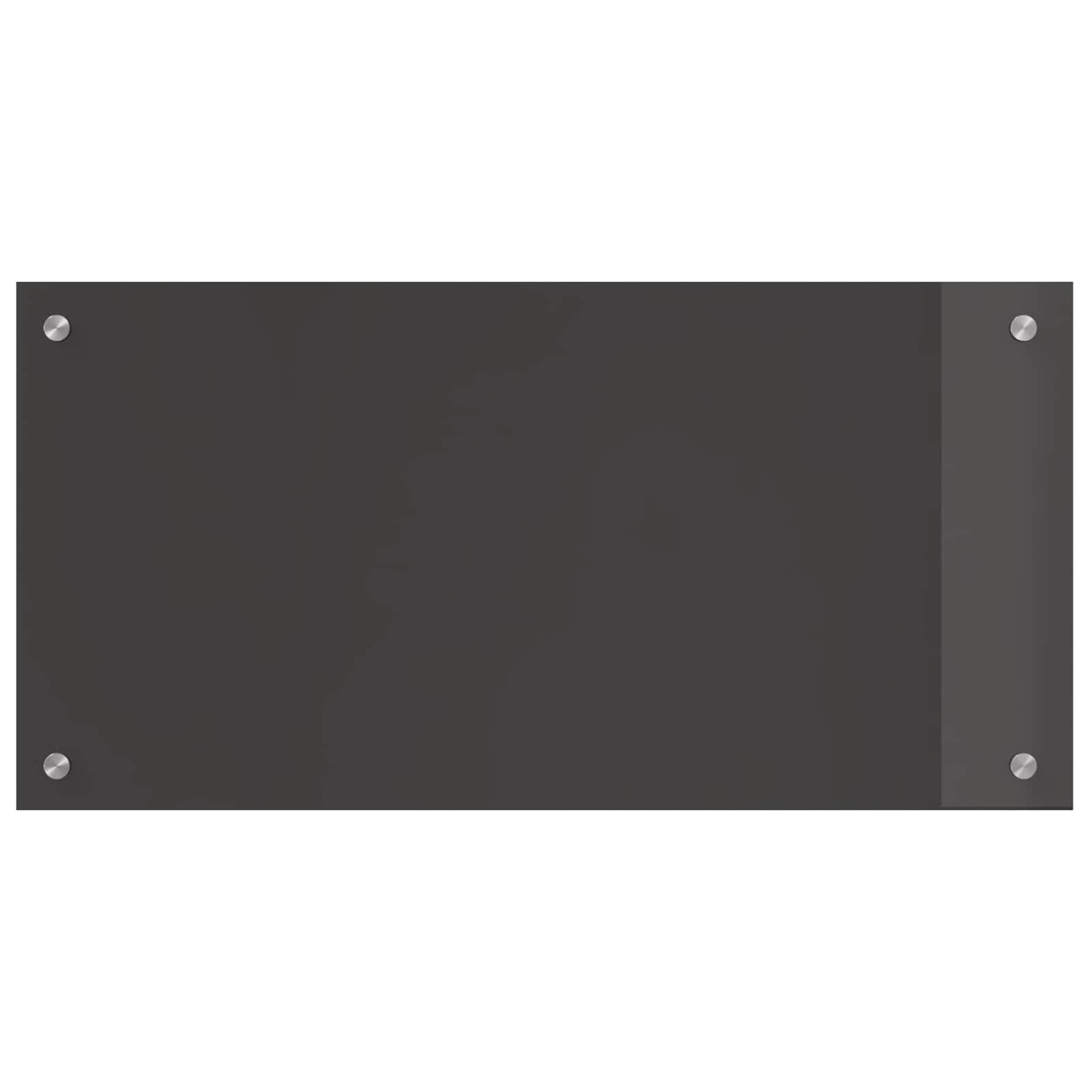 Kitchen Backsplash Dark Grey 80 x 40 cm Tempered Glass