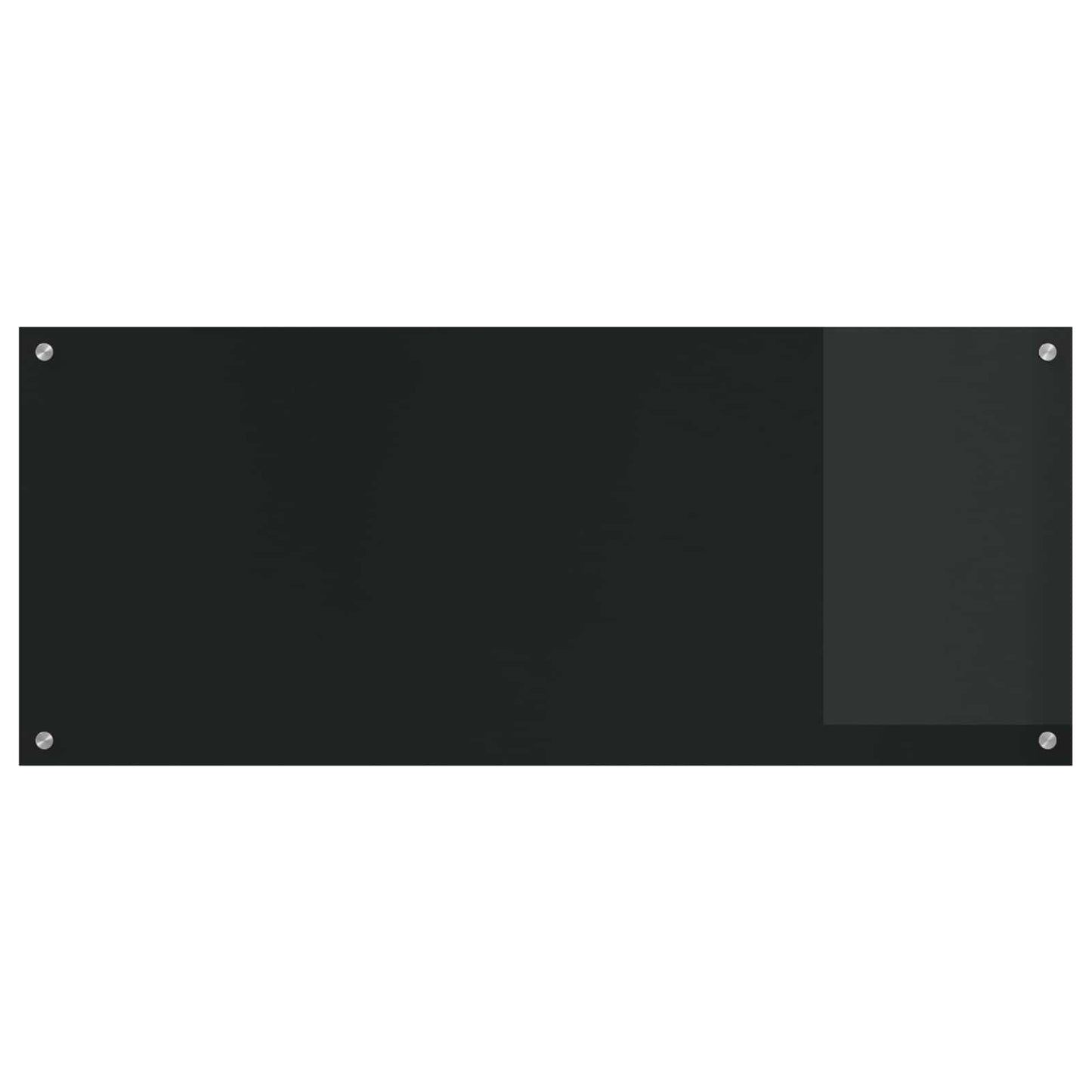 Kitchen Backsplash Black 120 x 50 cm Tempered Glass